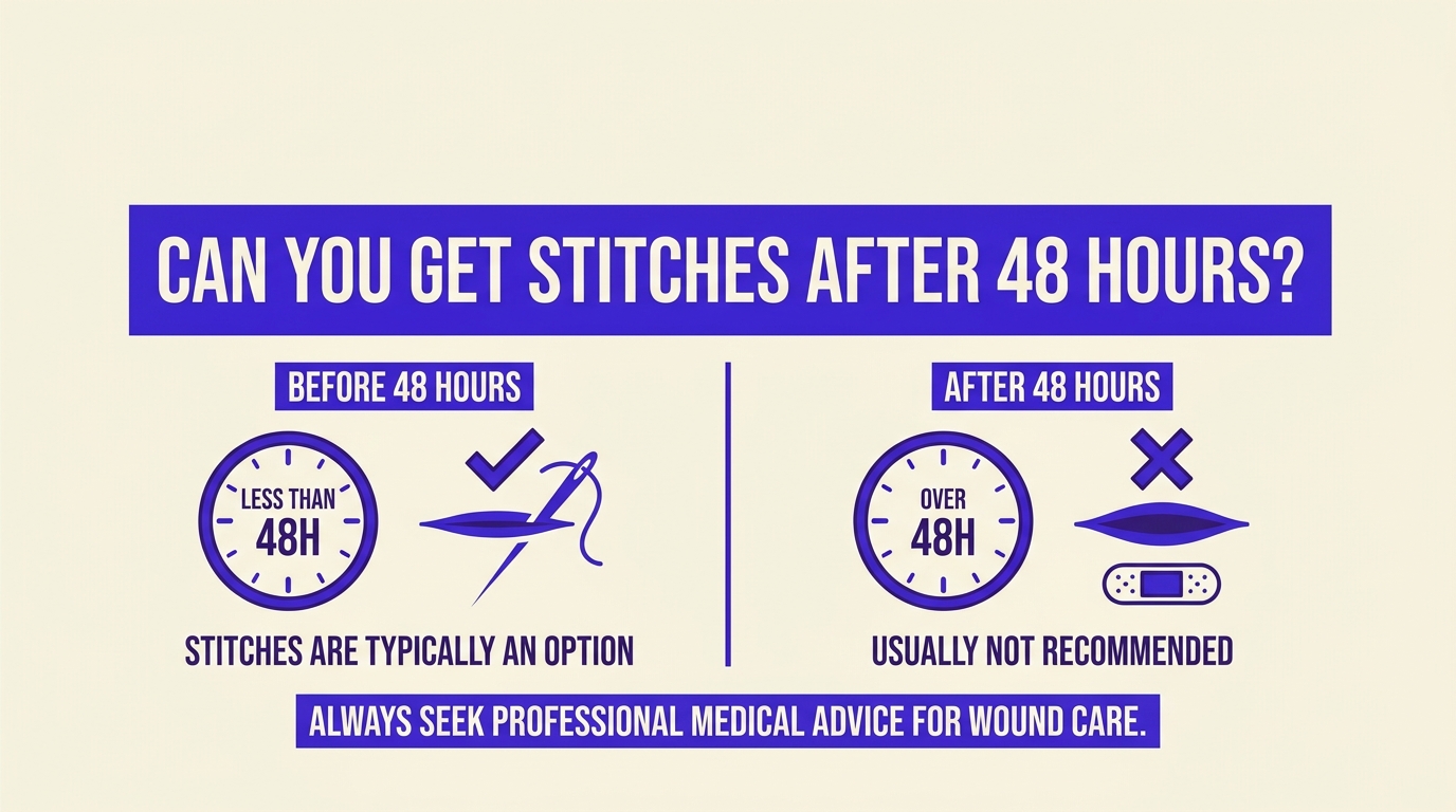 can you get stitches after 48 hours