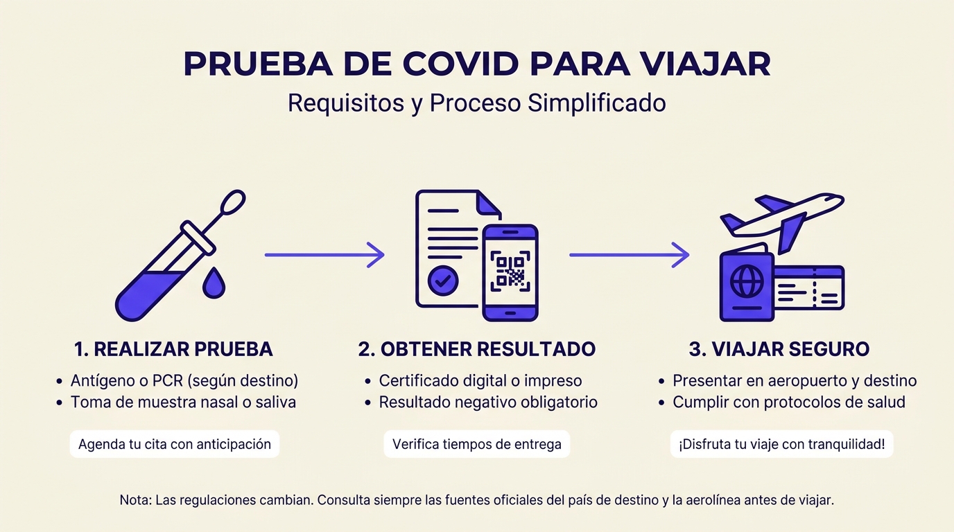 prueba de covid para viajar