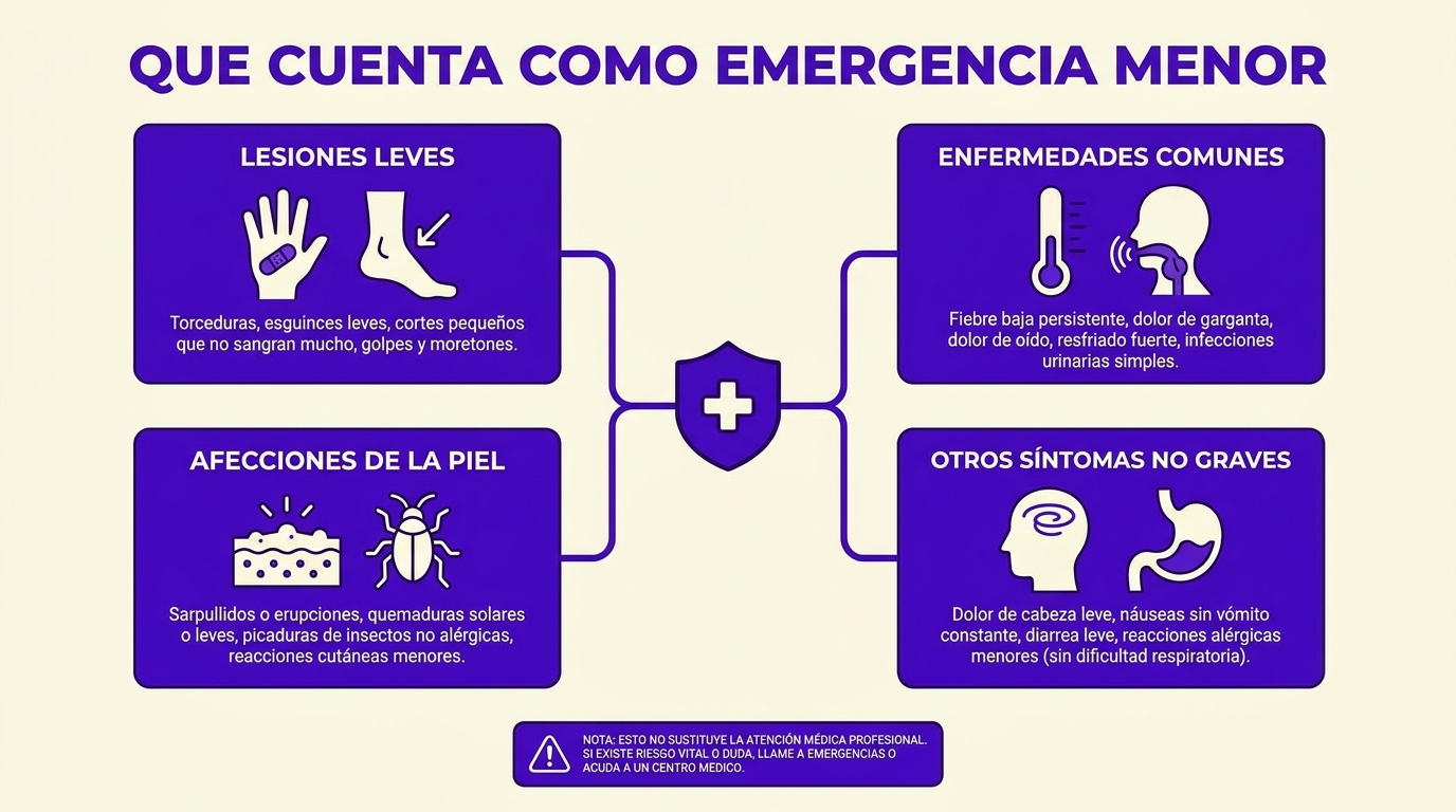 que cuenta como emergencia menor