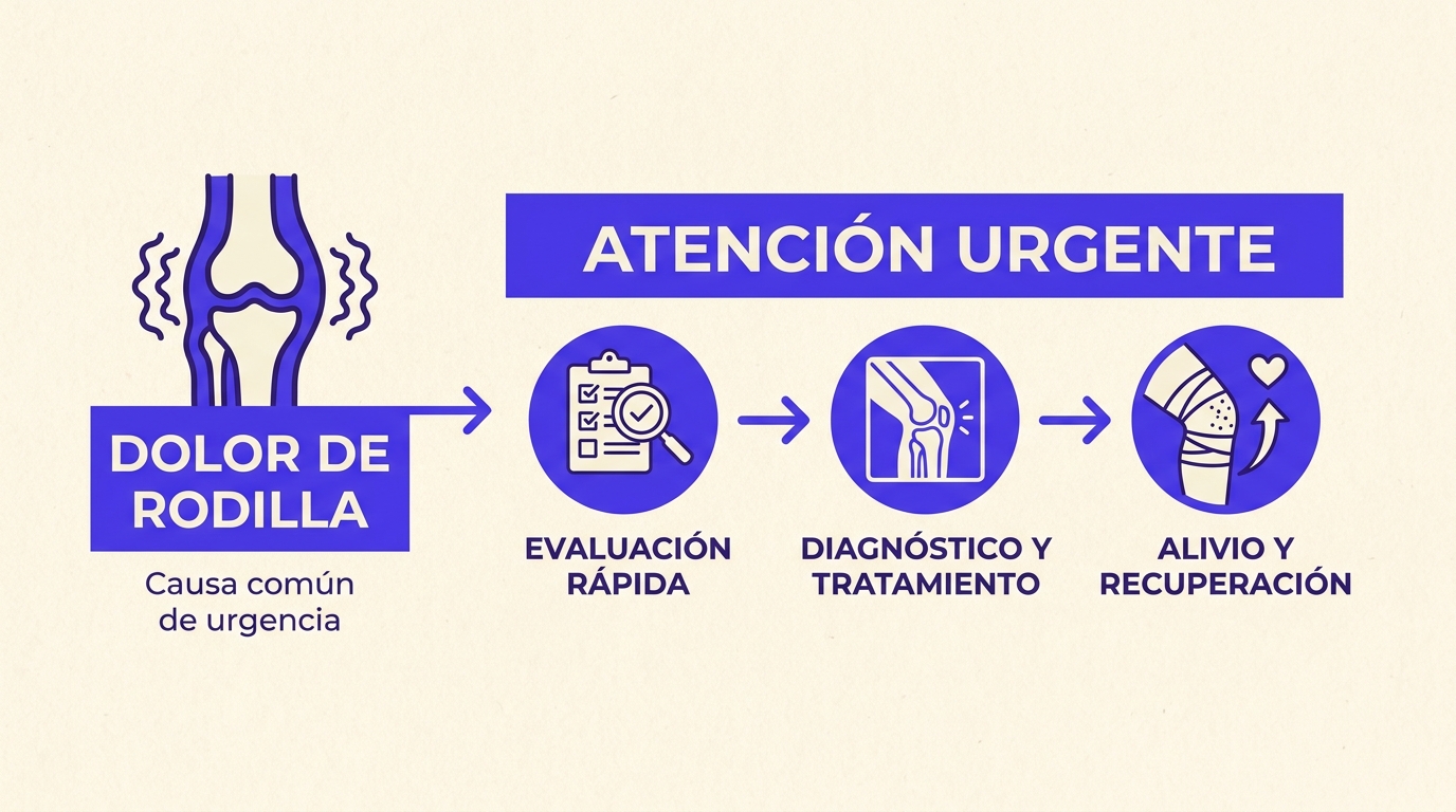 urgent care para dolor de rodilla