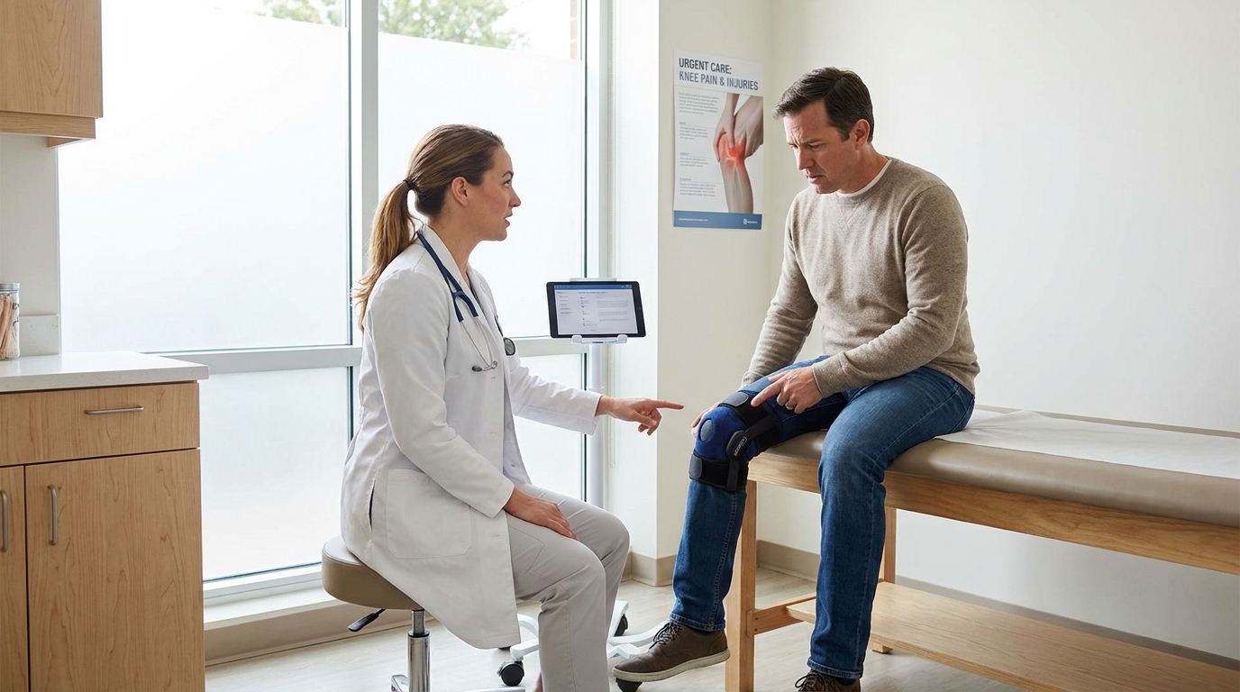 can i go to urgent care for knee pain