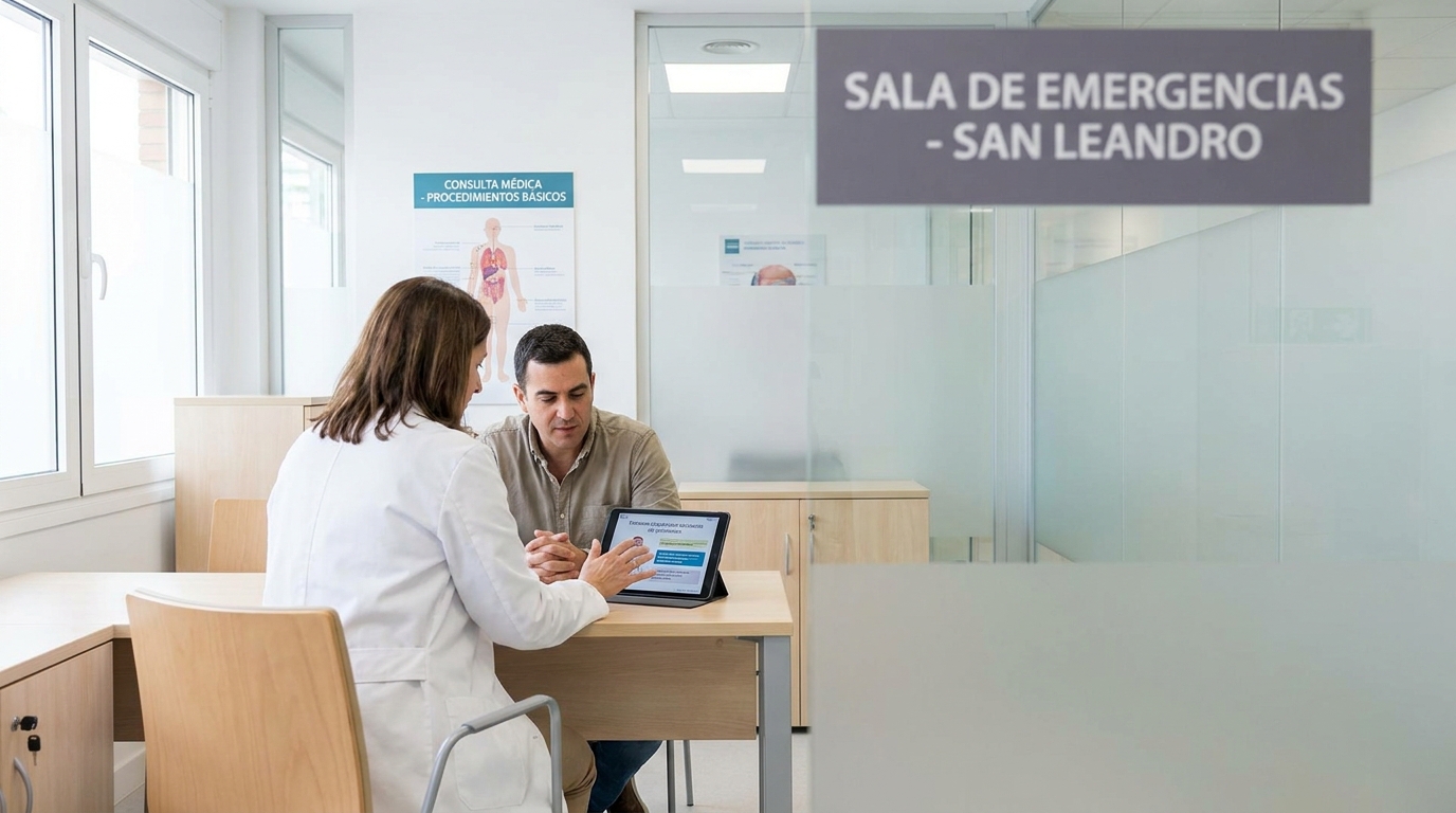 sala de emergencias san leandro