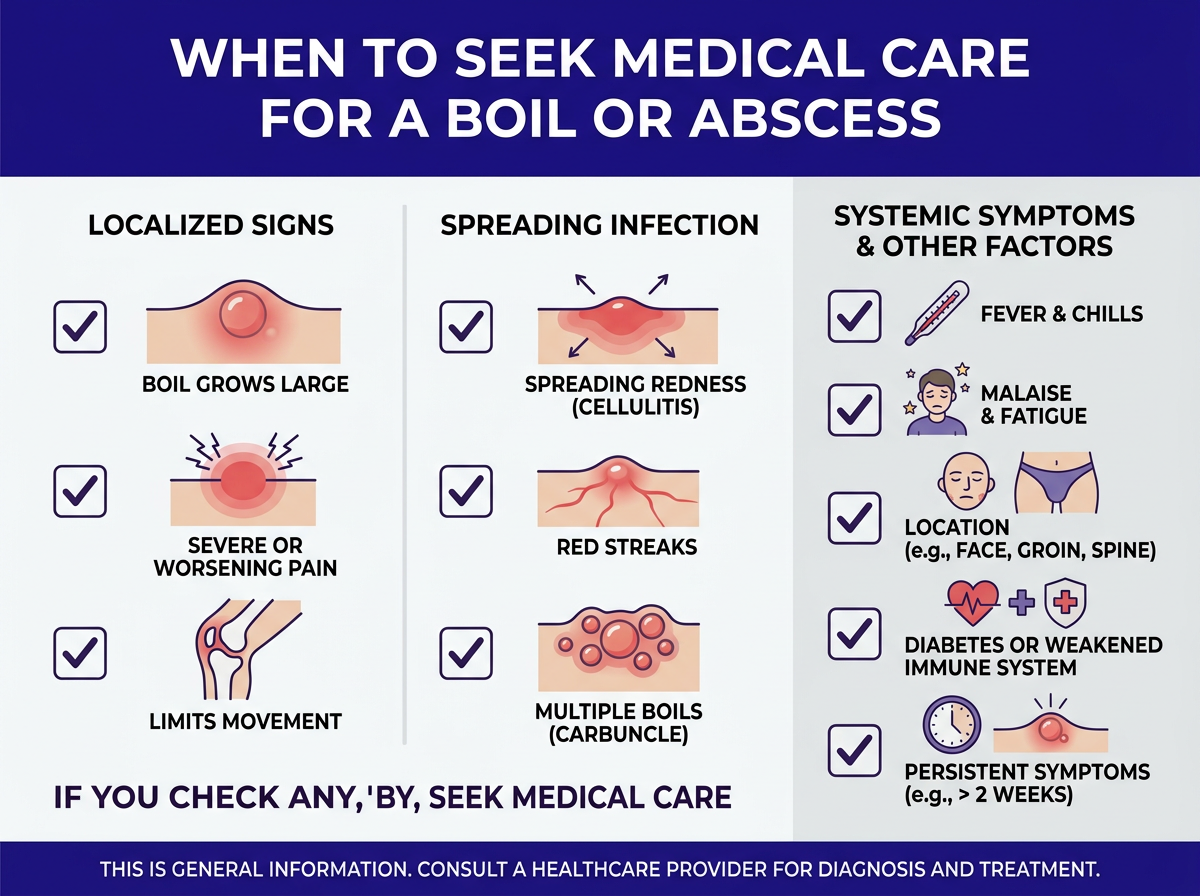 How to prevent recurring boils - prevention tips infographic