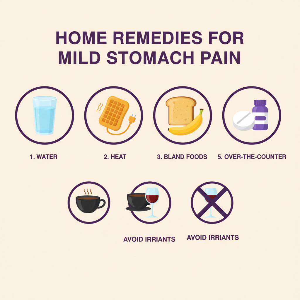 When stomach pain needs urgent care - warning signs infographic