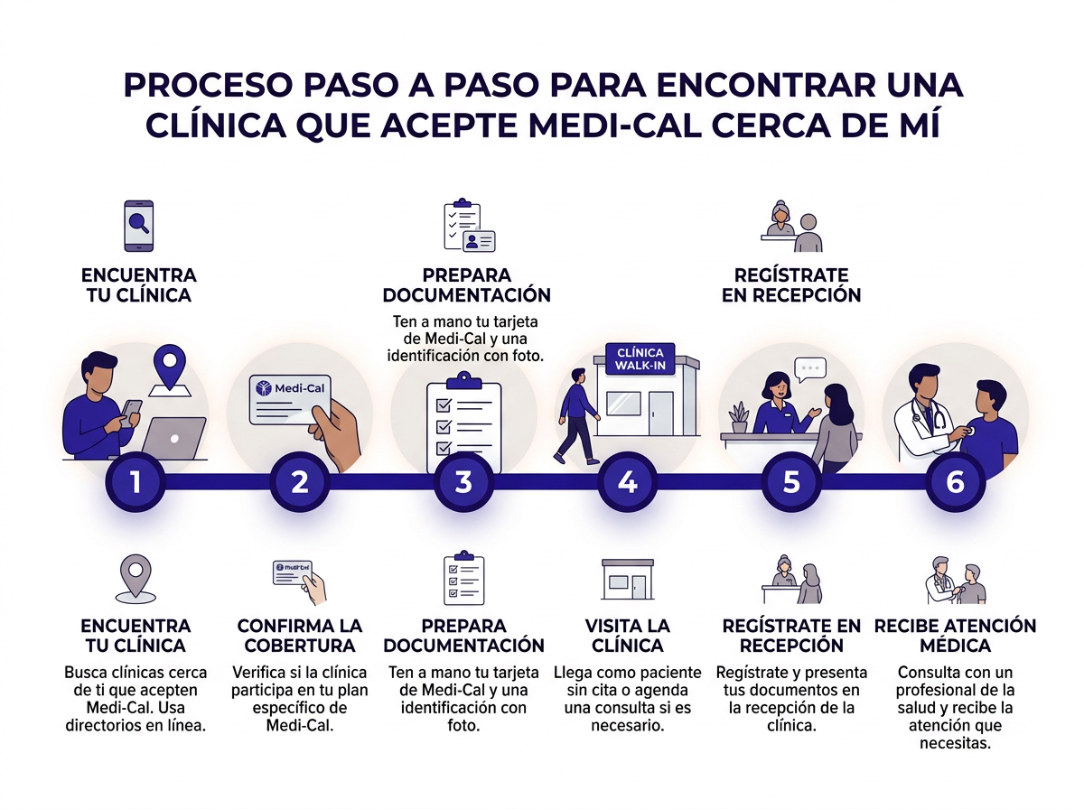 Diferencia entre clínica walk-in y sala de emergencias — cuándo ir a cada una con Medi-Cal