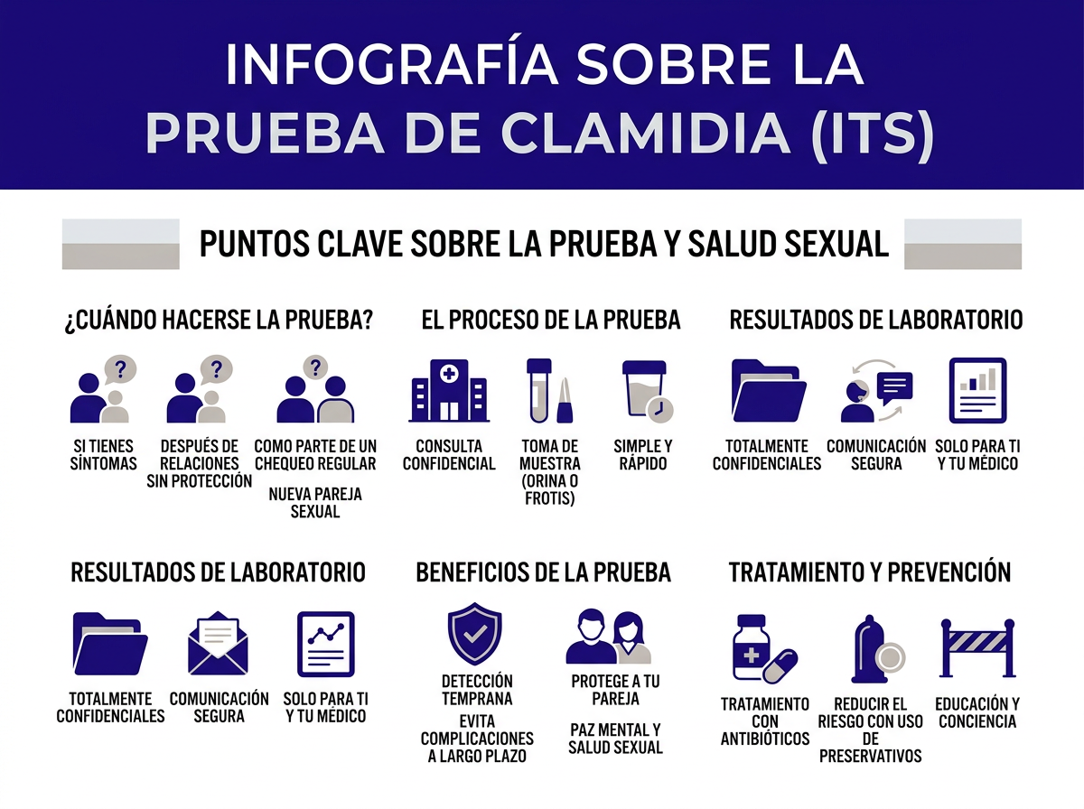 Ilustración de prueba de clamidia cerca de mí y análisis de laboratorio confidencial