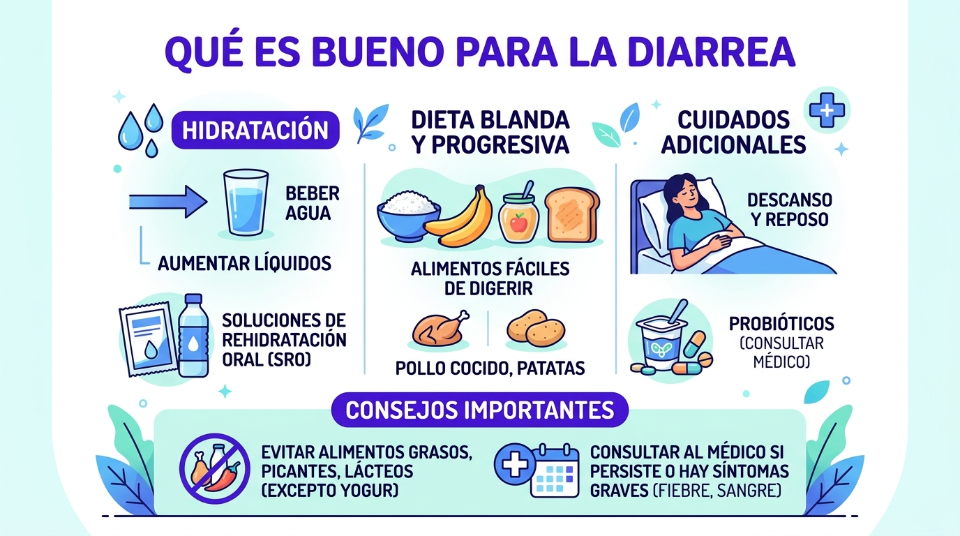 Qué es Bueno para la Diarrea: Cómo Evitar la Deshidratación y Cuándo Buscar Ayuda