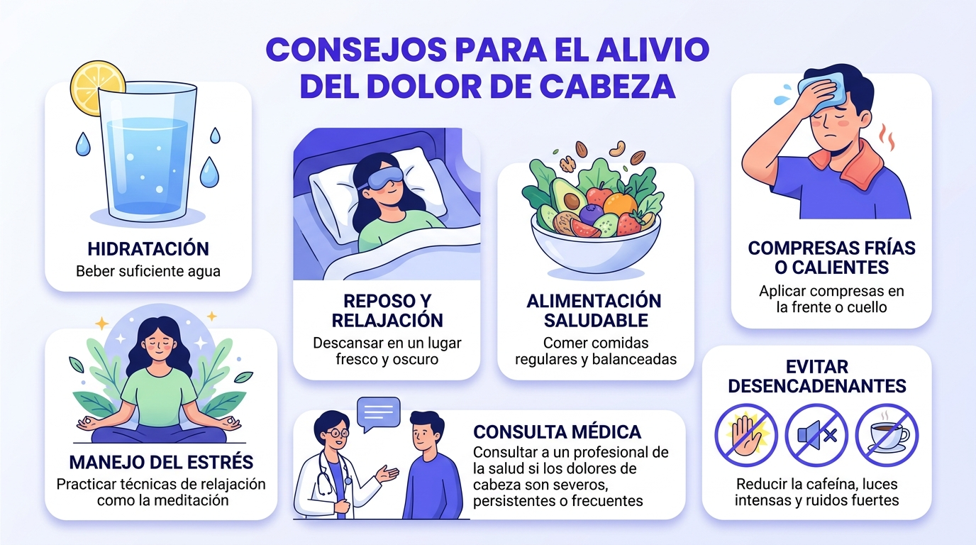 Qué es Bueno para el Dolor de Cabeza: Alivio en Casa y Señales de Alarma