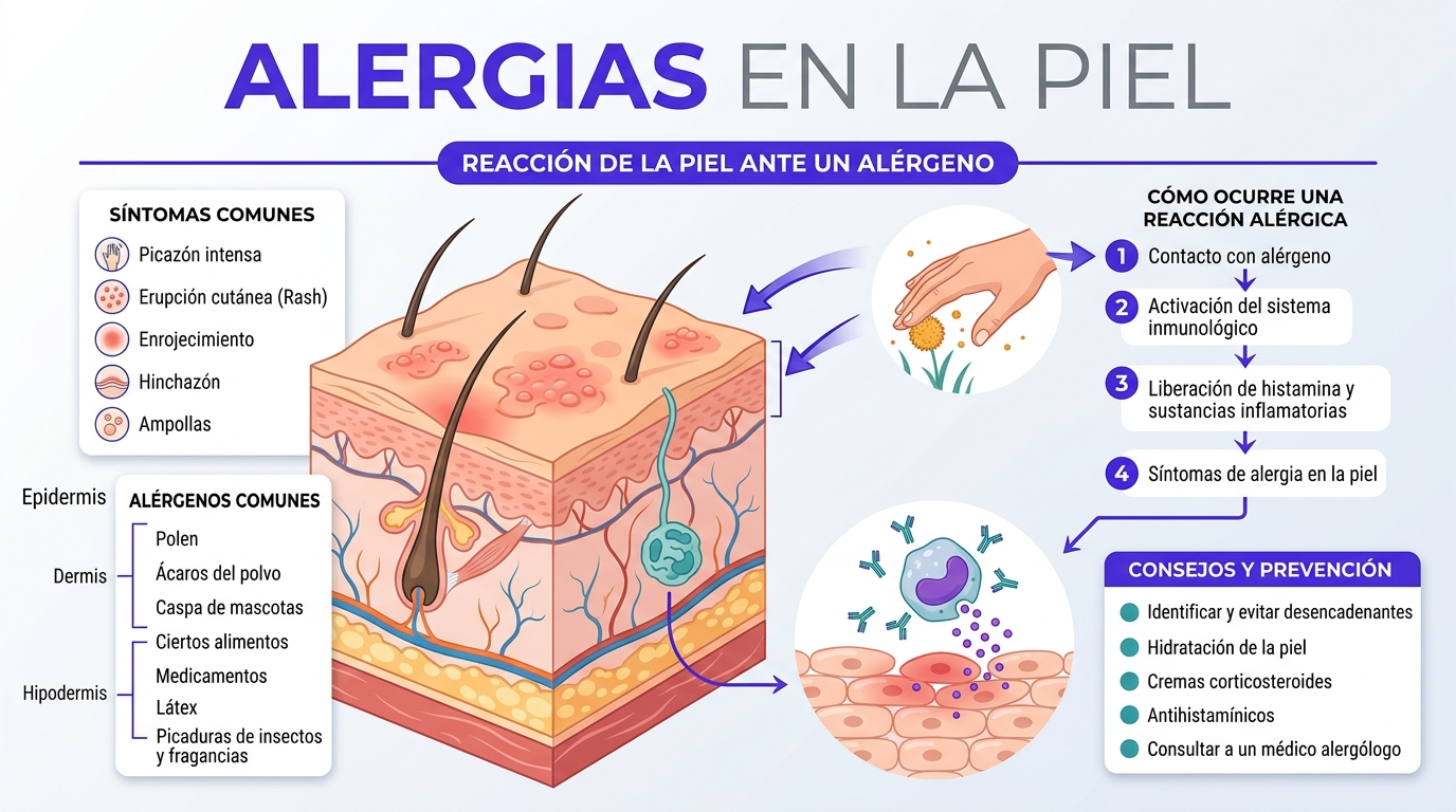 Alergias en la Piel: Qué las Causa, Qué Calma la Comezón y Cuándo Ir al Doctor