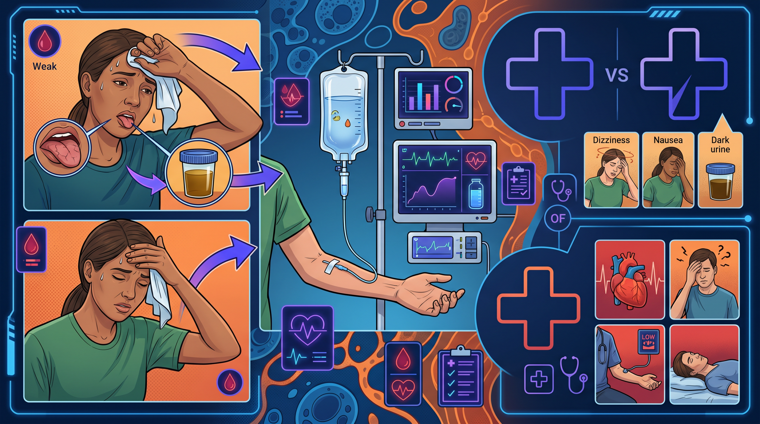 Dehydration: ER or Urgent Care? When Same-Day Care Is Enough and When It Is Not