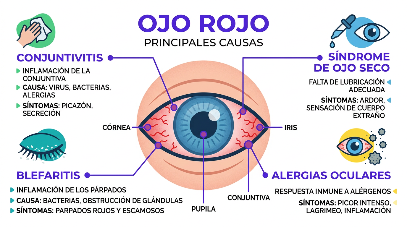 Ojo Rojo Causas: Irritación, Infección y Cuándo Debes Buscar Atención