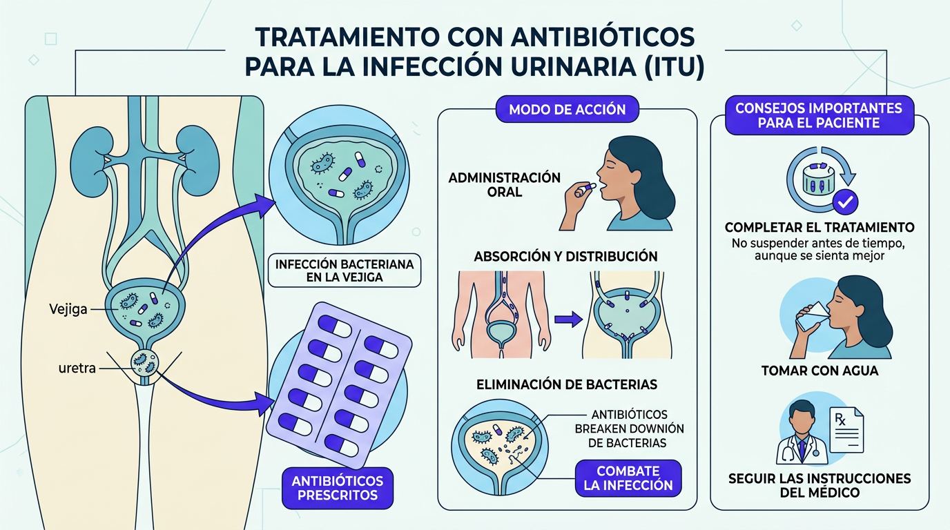 Antibiótico para Infección Urinaria: Cuándo lo Necesitas y Cuándo Debe Indicarlo un Doctor
