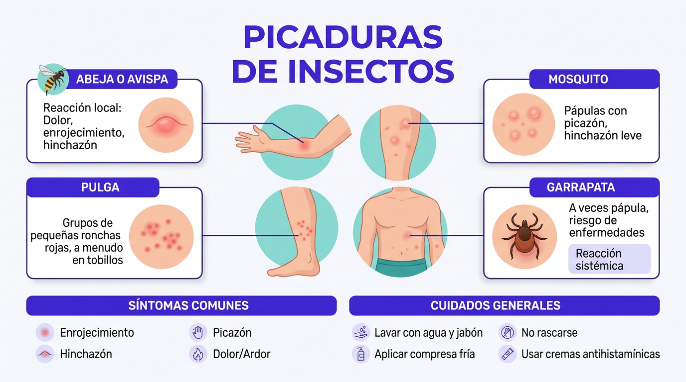 Picaduras de Insectos: Qué Puedes Hacer en Casa y Cuándo Buscar Atención Médica