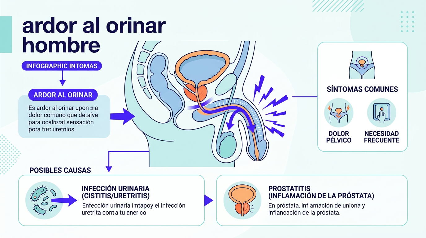 Ardor al Orinar Hombre: Causas, Pruebas y Cuándo Buscar Atención