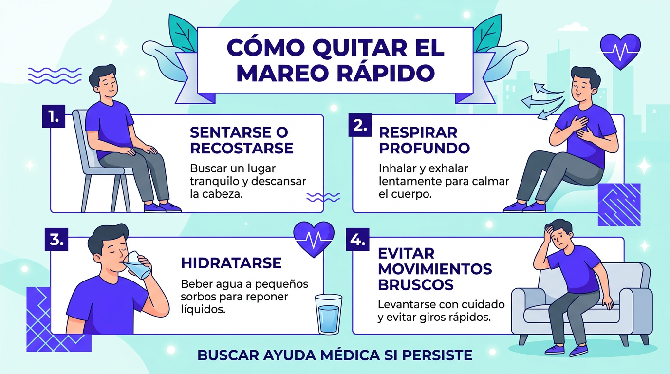Cómo Quitar el Mareo Rápido: Qué Puedes Hacer y Cuándo Buscar Atención