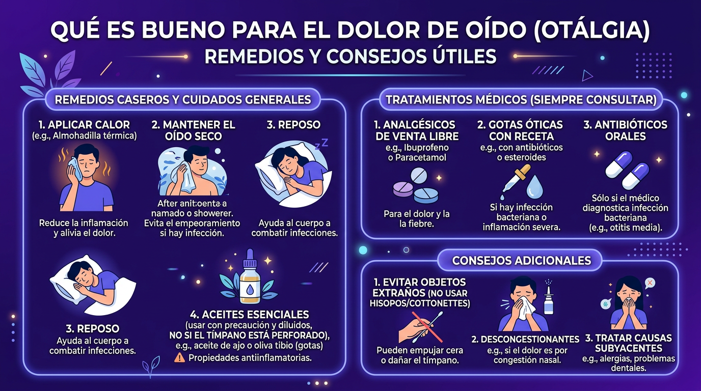 que es bueno para el dolor de oido