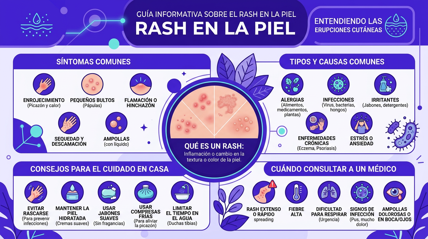 rash en la piel