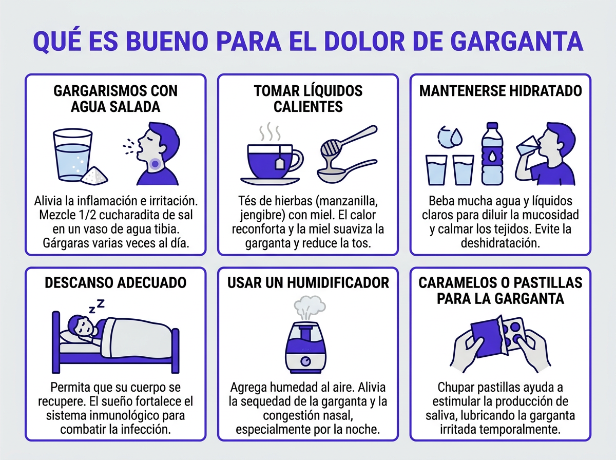 que es bueno para el dolor de garganta