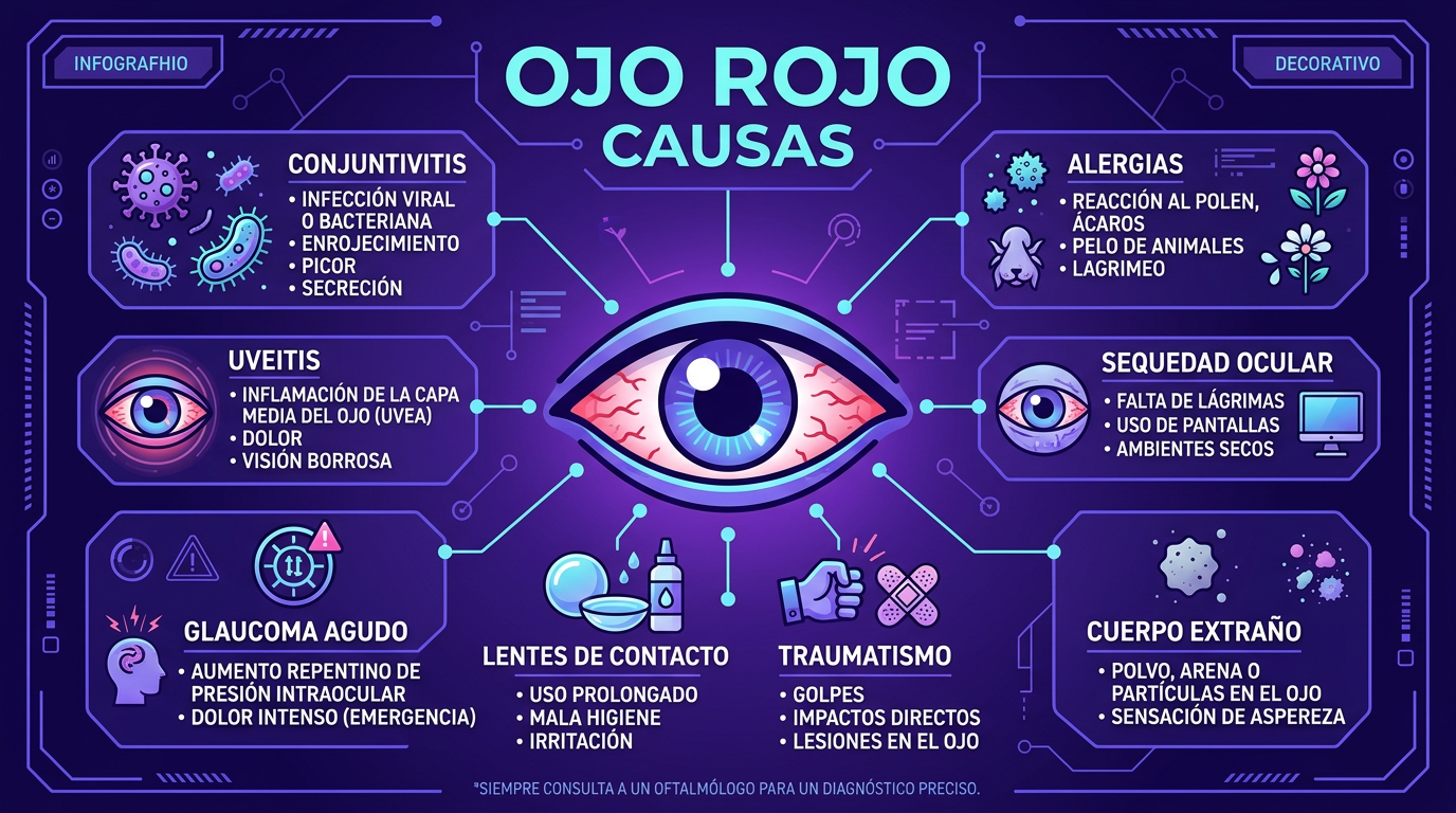 ojo rojo causas