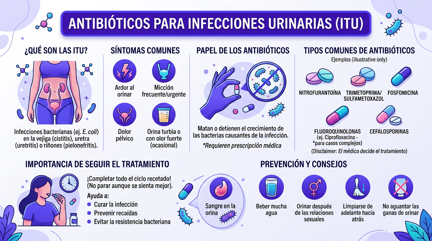 antibiotico para infeccion urinaria