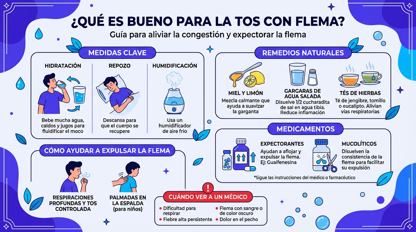 que es bueno para la tos con flema