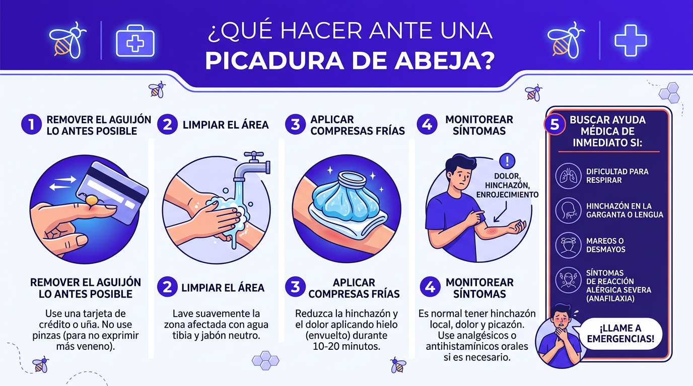 picadura de abeja que hacer