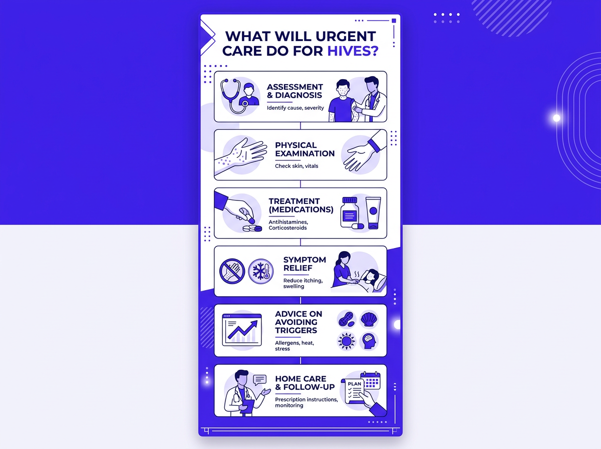 what will urgent care do for hives symptom guide