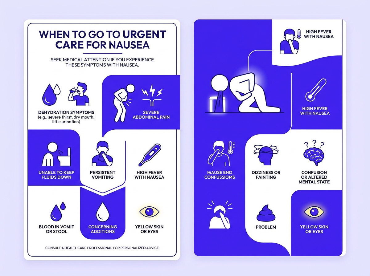 urgent care for vomiting and diarrhea symptom guide