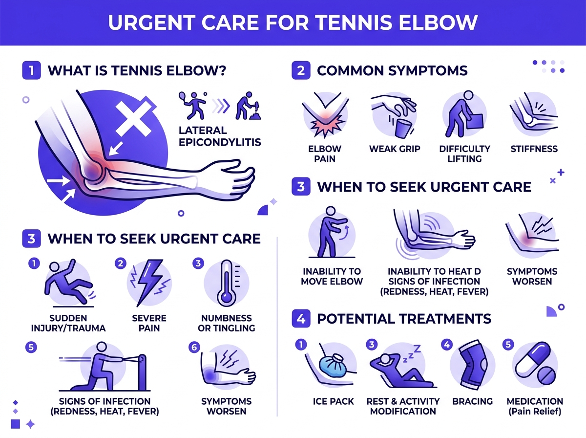 urgent care for tennis elbow symptom guide