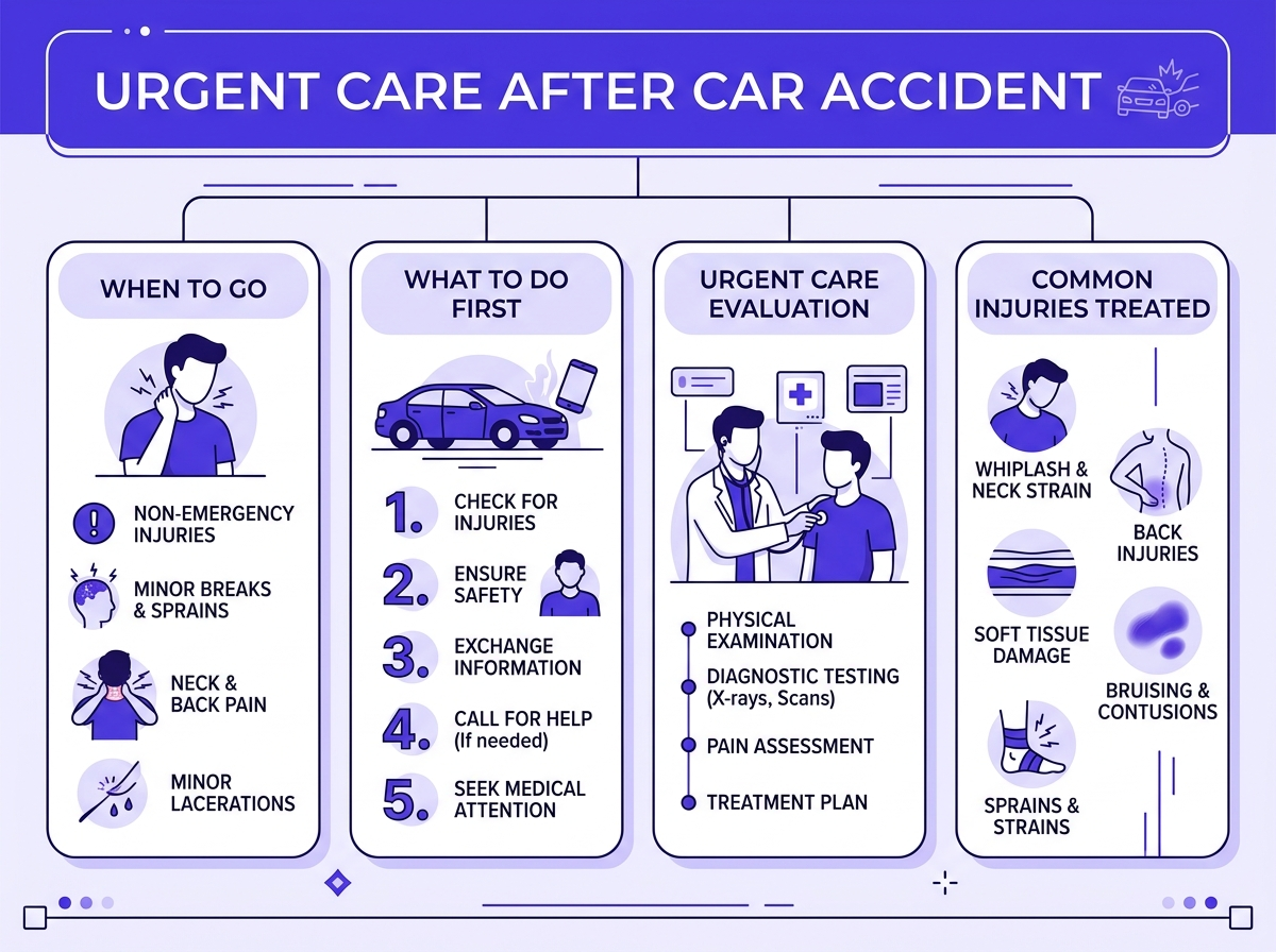 urgent care after car accident symptom guide