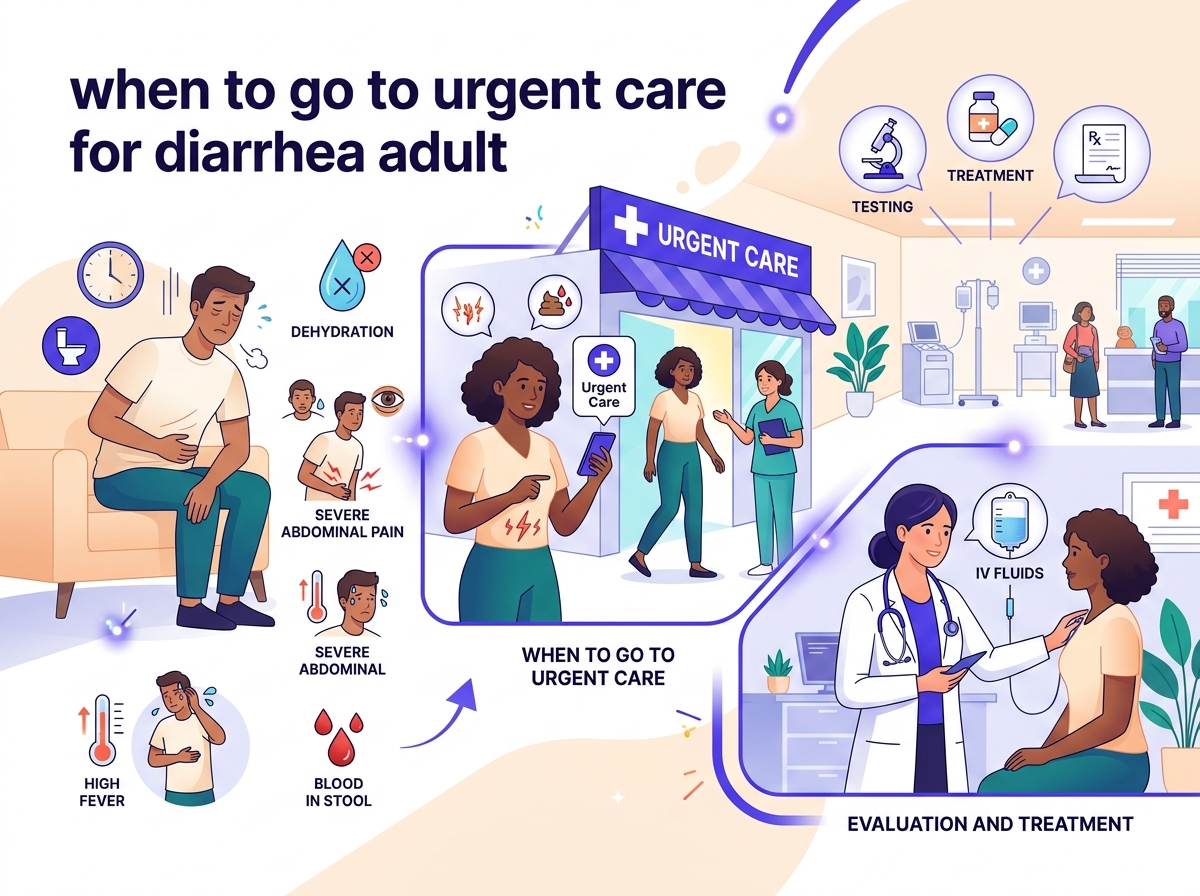 CityHealth San Leandro when to go to urgent care for diarrhea adult