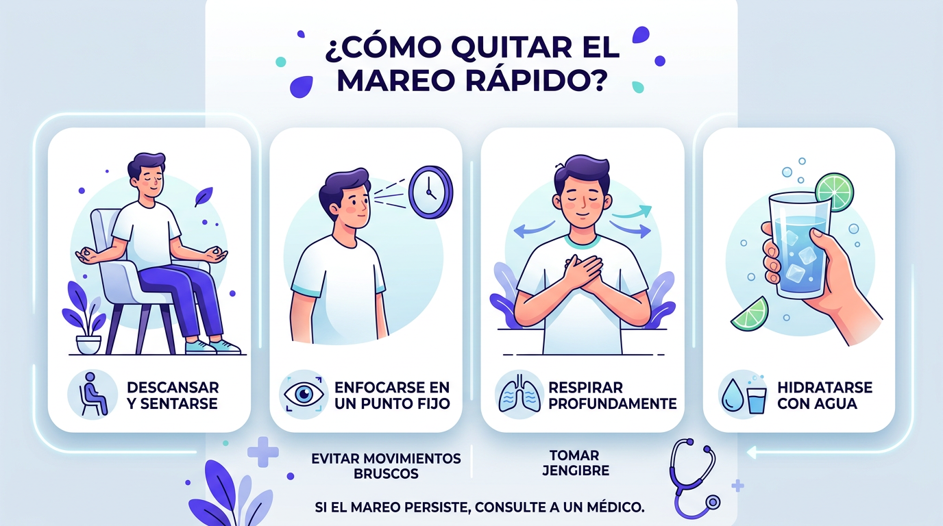 como quitar el mareo rapido