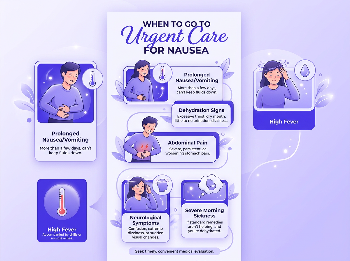 When to seek urgent care for when to go to urgent care for nausea
