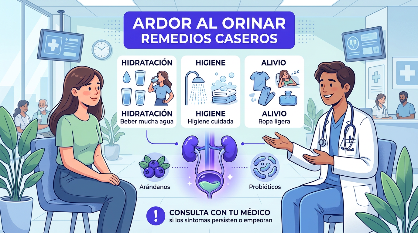 ardor al orinar remedios caseros