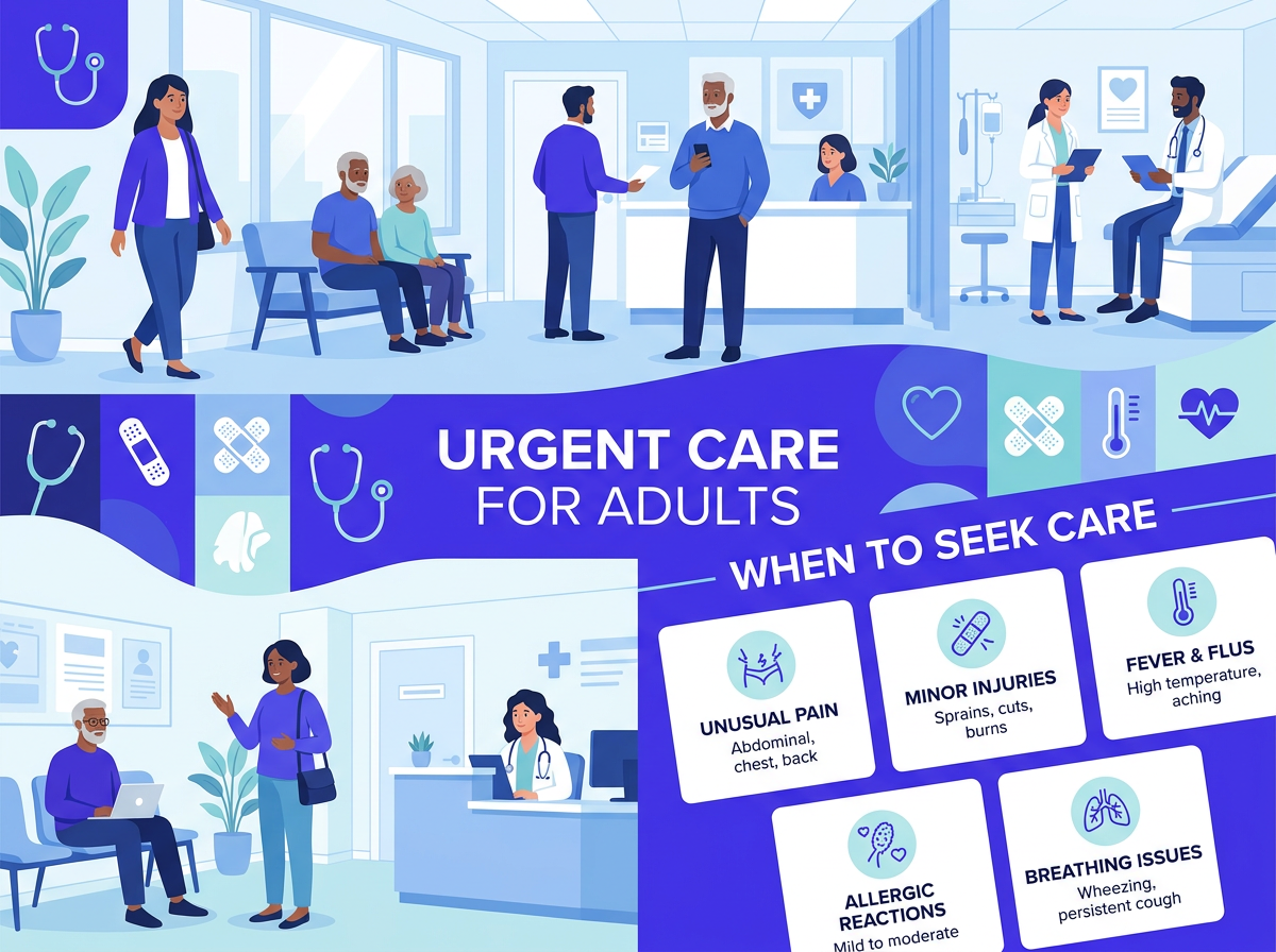 When to seek urgent care for urgent care for adults near me
