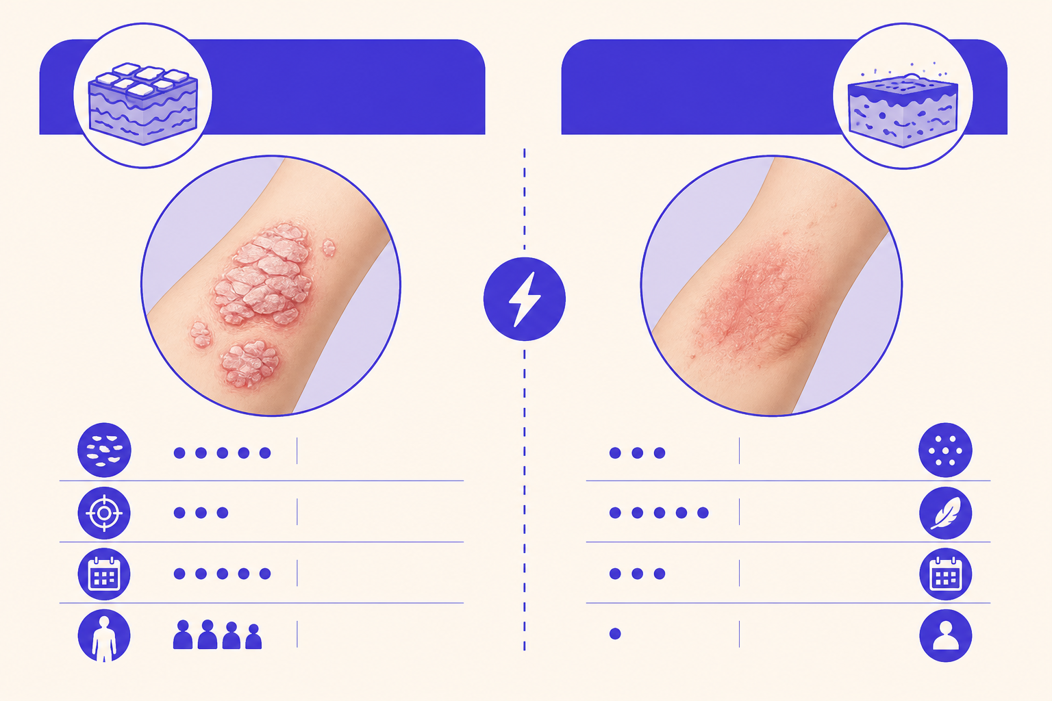psoriasis vs eczema